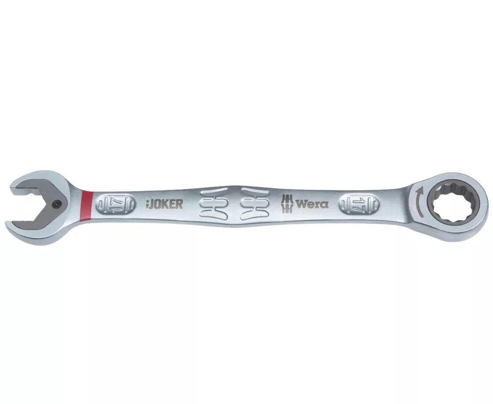 Clé Mixte à Cliquet Joker Wera 17mm 3 Clé Mixte à Cliquet Joker Wera 17mm