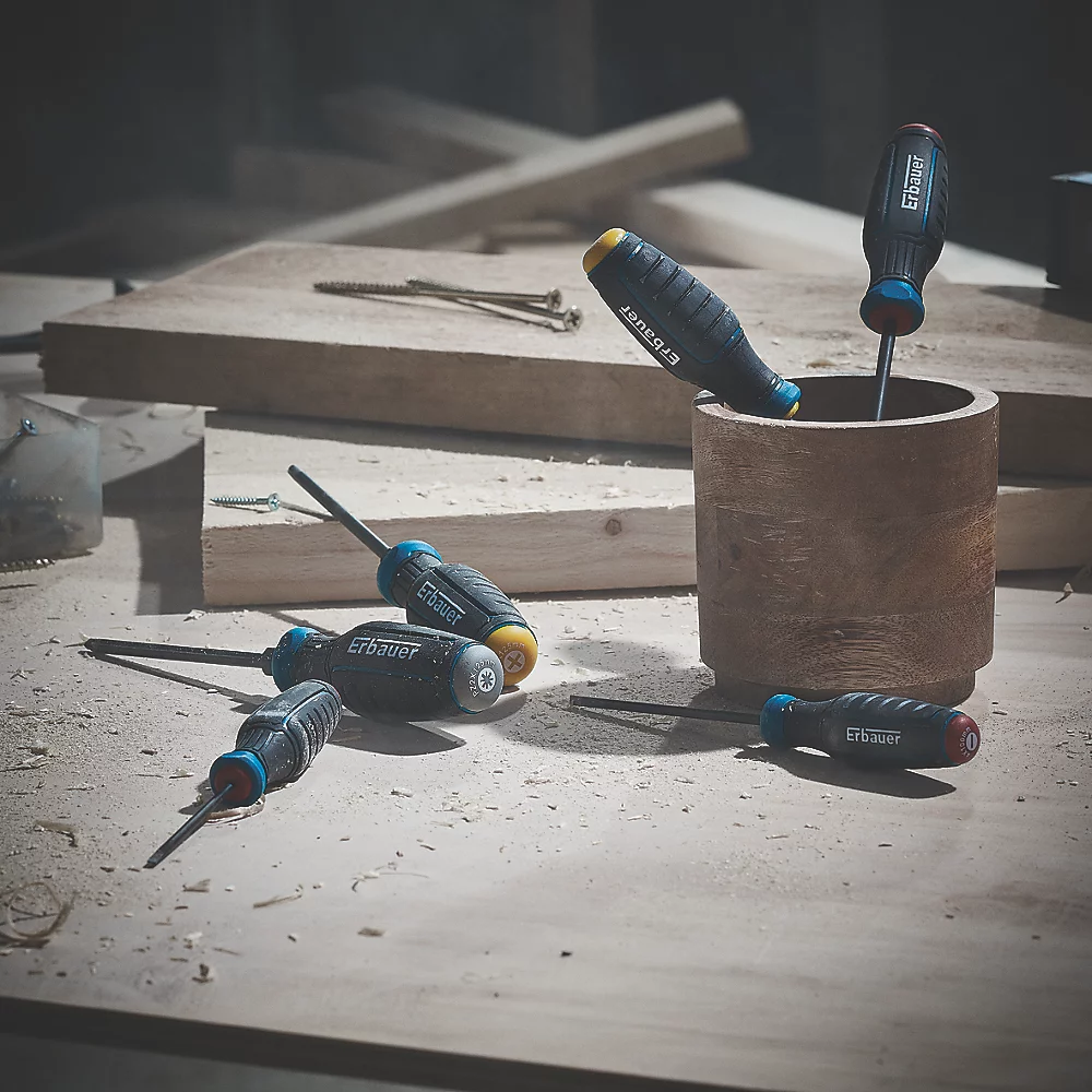 Assortiment De 6 tournevis Erbauer 5 Assortiment De 6 tournevis Erbauer – Image 3