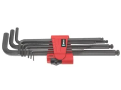 Jeu De 9 clés En L BlackLaser Hex-Plus Métriques Wera