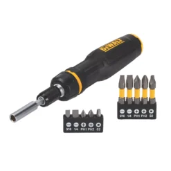 Assortiment De Tournevis Multi-embouts à Cliquet Téléscopiques DeWalt DWHT68001-0 MaxFit, 11 pièces