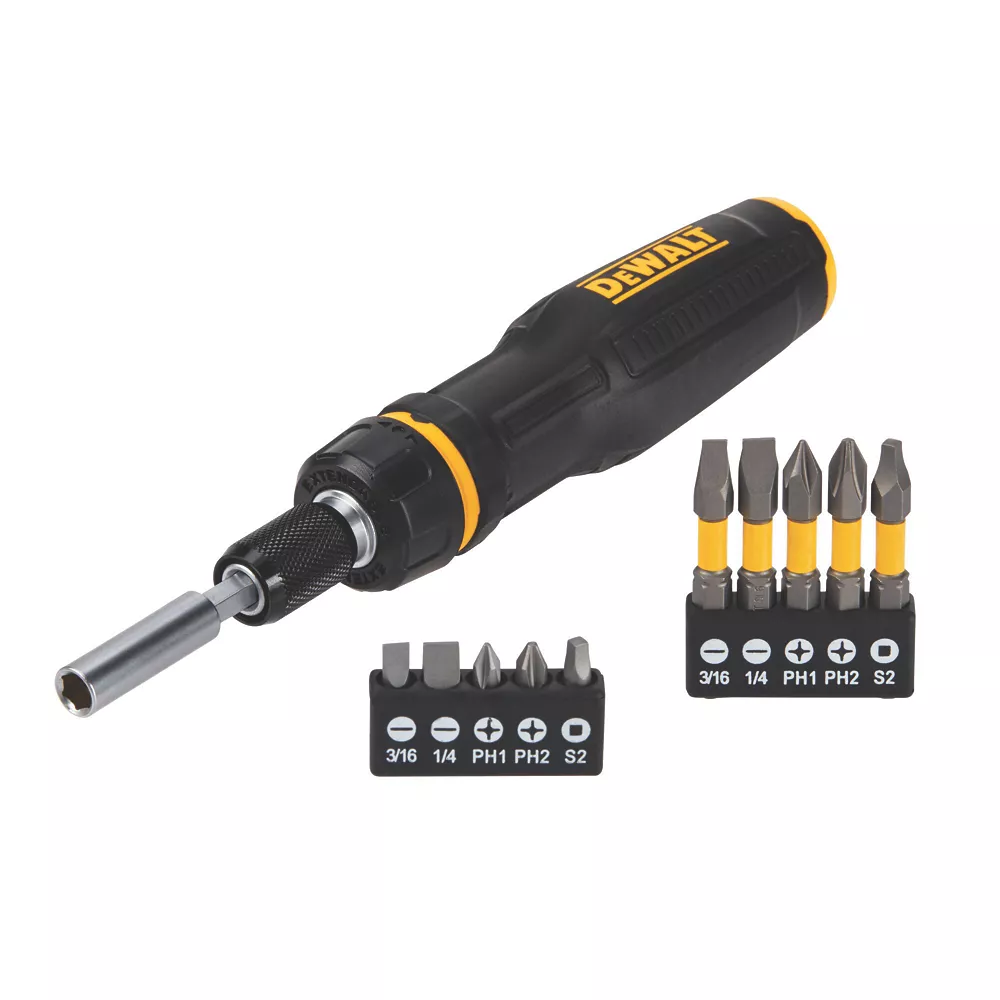 Assortiment De Tournevis Multi-embouts à Cliquet Téléscopiques DeWalt DWHT68001-0 MaxFit, 11 pièces 3 Assortiment De Tournevis Multi-embouts à Cliquet Téléscopiques DeWalt DWHT68001-0 MaxFit, 11 pièces
