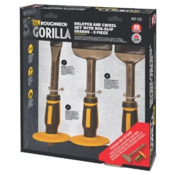 3 ciseaux Et Burin Plat Avec Pare-coups Roughneck -Accueil-Outils ae235 2258