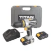 Perceuse Visseuse à percussion Sans Fil Titan TTI884COM 18V 2x2,0Ah Li-Ion TXP -Accueil-Outils ae235 261