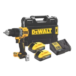 Kit Perceuse Visseuse à Percussion Sans Fil Et Brushless DeWalt DCD805H2T-QW 18V 2 X 5,0Ah Li-ion PowerStack