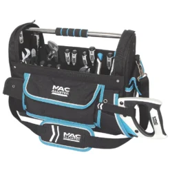 Sacoche à Outils Avec Porte-scie Mac Allister 46cm -Accueil-Outils ae235 3435
