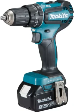 Perceuse Visseuse à percussion électrique Et Brushless Makita DHP485RTJ 18V 2x5,0Ah Li-Ion LXT