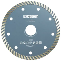 Disque De Coupe Diamant Pour Maçonnerie/carrelage Erbauer 125 X 22,23mm