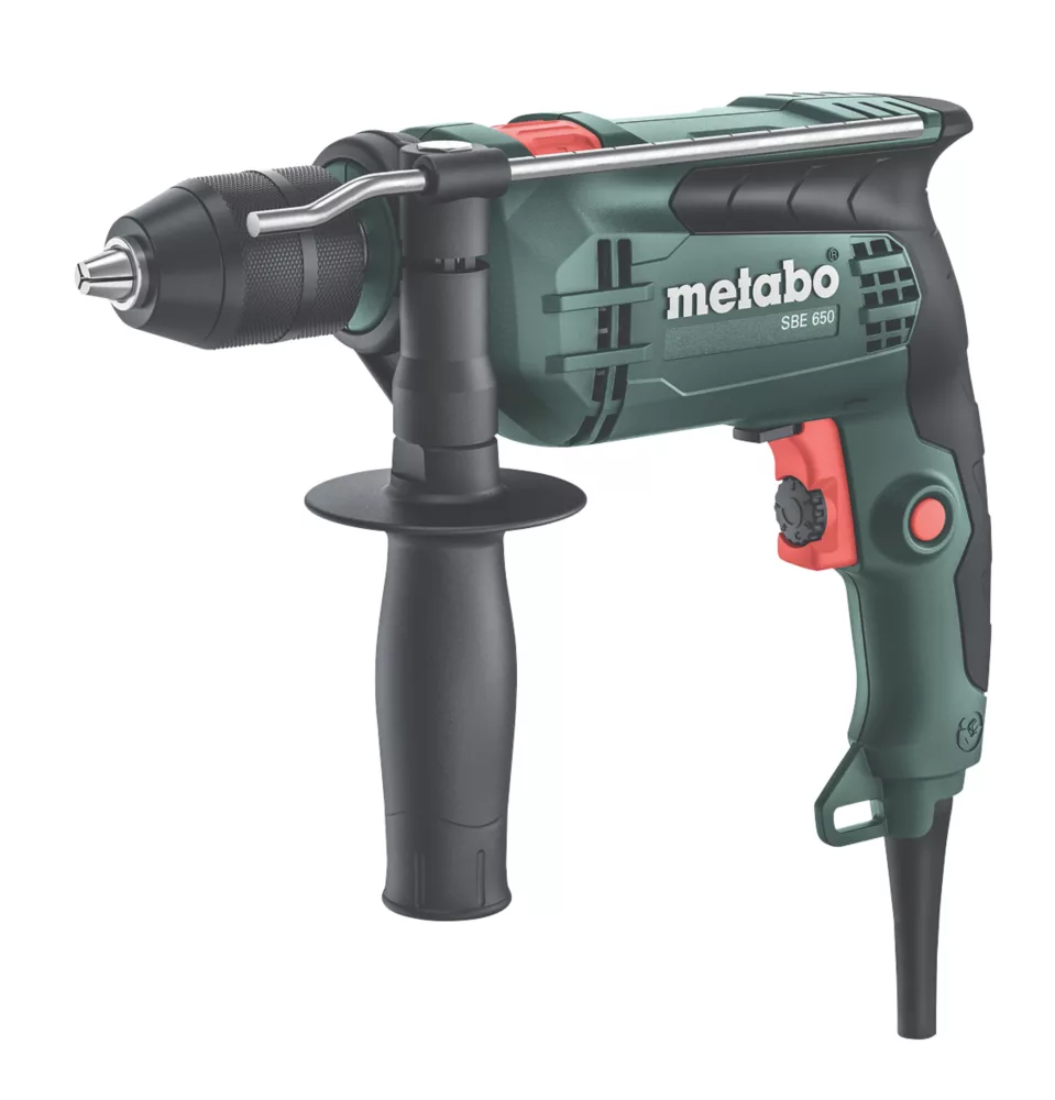 Perceuse à percussion électrique Metabo SBE 650W 1,8kg 3 Perceuse à percussion électrique Metabo SBE 650W 1,8kg