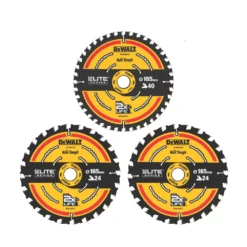 Lames De Scie Circulaire 24 / 40 dents DeWalt Extreme 165 X 20mm, Lot De 3