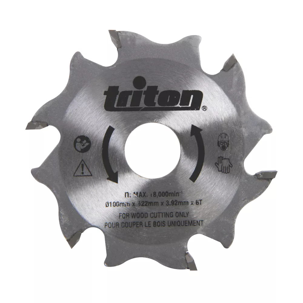 Lame De Scie TCT 6 dents Triton 100 X 22mm, Lot De 1 3 Lame De Scie TCT 6 dents Triton 100 X 22mm, Lot De 1