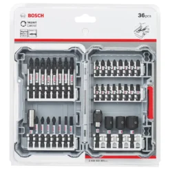 Assortiment De 36 embouts De Visseuse à Tige Hexagonale Bosch ¼" Conçus Pour Résister Aux Chocs -Accueil-Outils ae235 4017