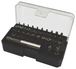 Jeu D'embouts De Sécurité Assortis à Queue Hexagonale ¼", 33 pièces