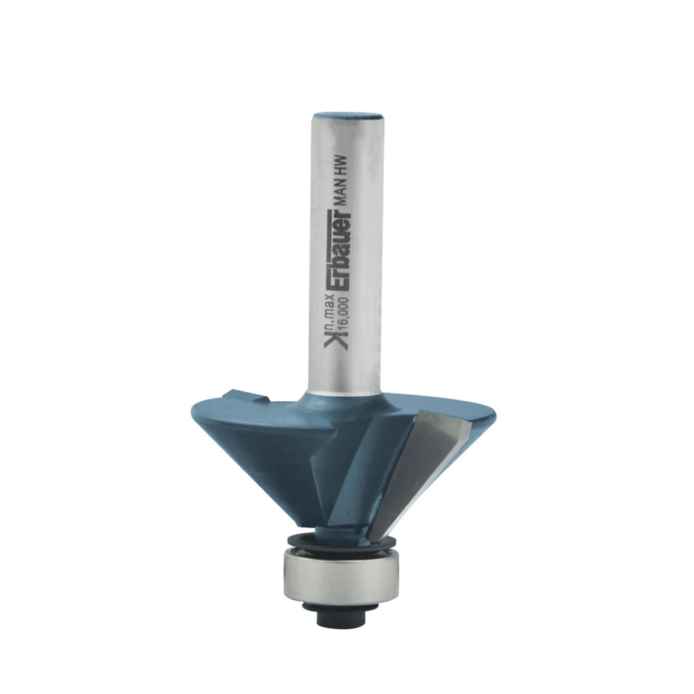 Fraise De Défonceuse à Chanfreiner ø 36 X L. 8 Mm, 45° 3 Fraise De Défonceuse à Chanfreiner ø 36 X L. 8 Mm, 45°