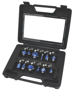 Essentials Jeu De 12 fraises à Toupiller à Tige De ¼"