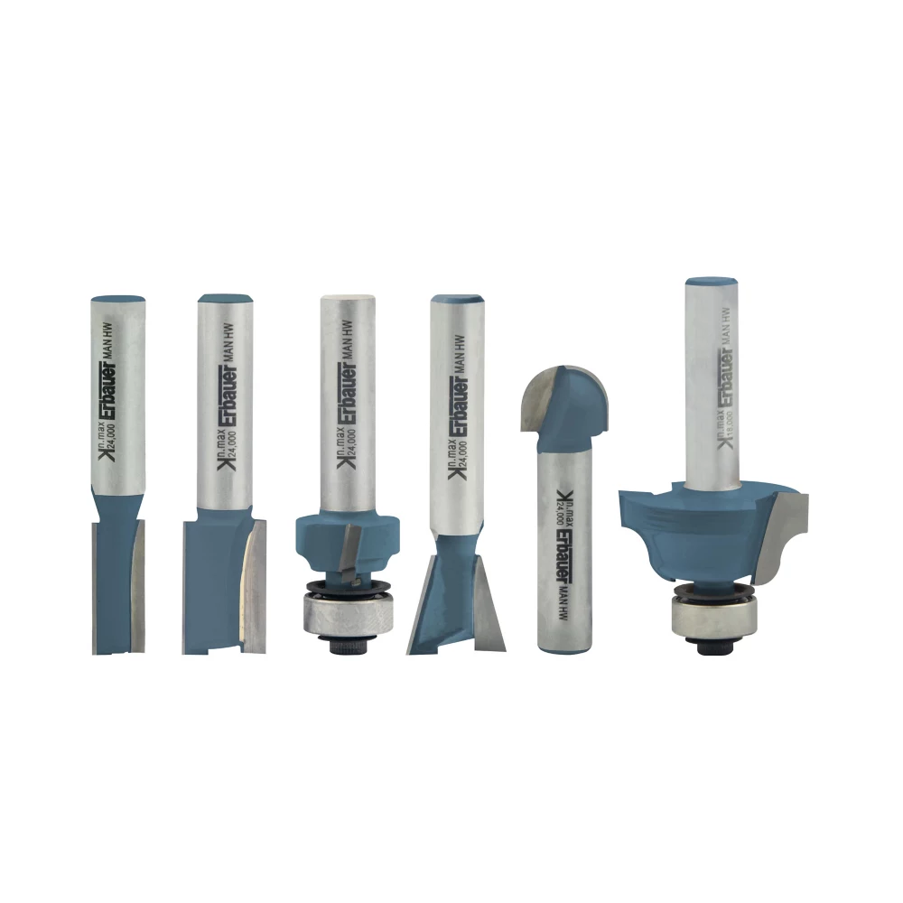 Fraise De Défonceuse Erbauer 6 Mm, En Coffret De 6 Pièces 3 Fraise De Défonceuse Erbauer 6 Mm, En Coffret De 6 Pièces