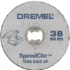 5 Disques Métaux à Tronçonner Dremel SpeedClic 38 Mm -Accueil-Outils ae235 4287