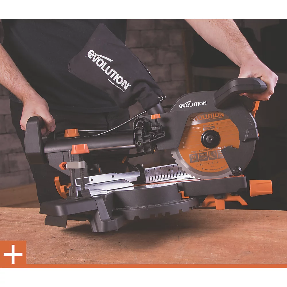 Scie à onglet Coulissante électrique à simple Chanfrein Evolution R210SMS+ / 048-0003A 210mm 220-240V 8 Scie à onglet Coulissante électrique à simple Chanfrein Evolution R210SMS+ / 048-0003A 210mm 220-240V – Image 6