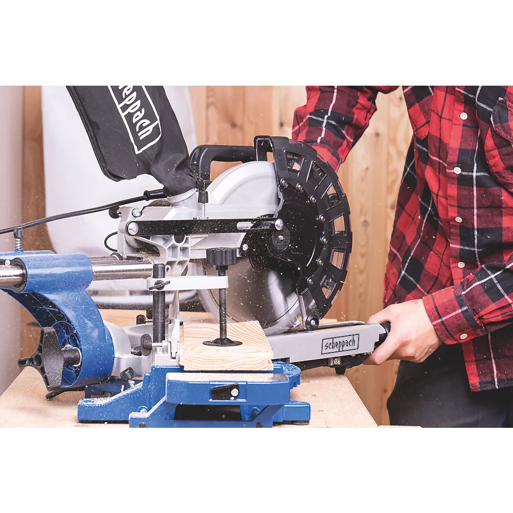 Scie à onglet Coulissante électrique à simple Chanfrein Scheppach HM254 255mm 230V 5 Scie à onglet Coulissante électrique à simple Chanfrein Scheppach HM254 255mm 230V – Image 3