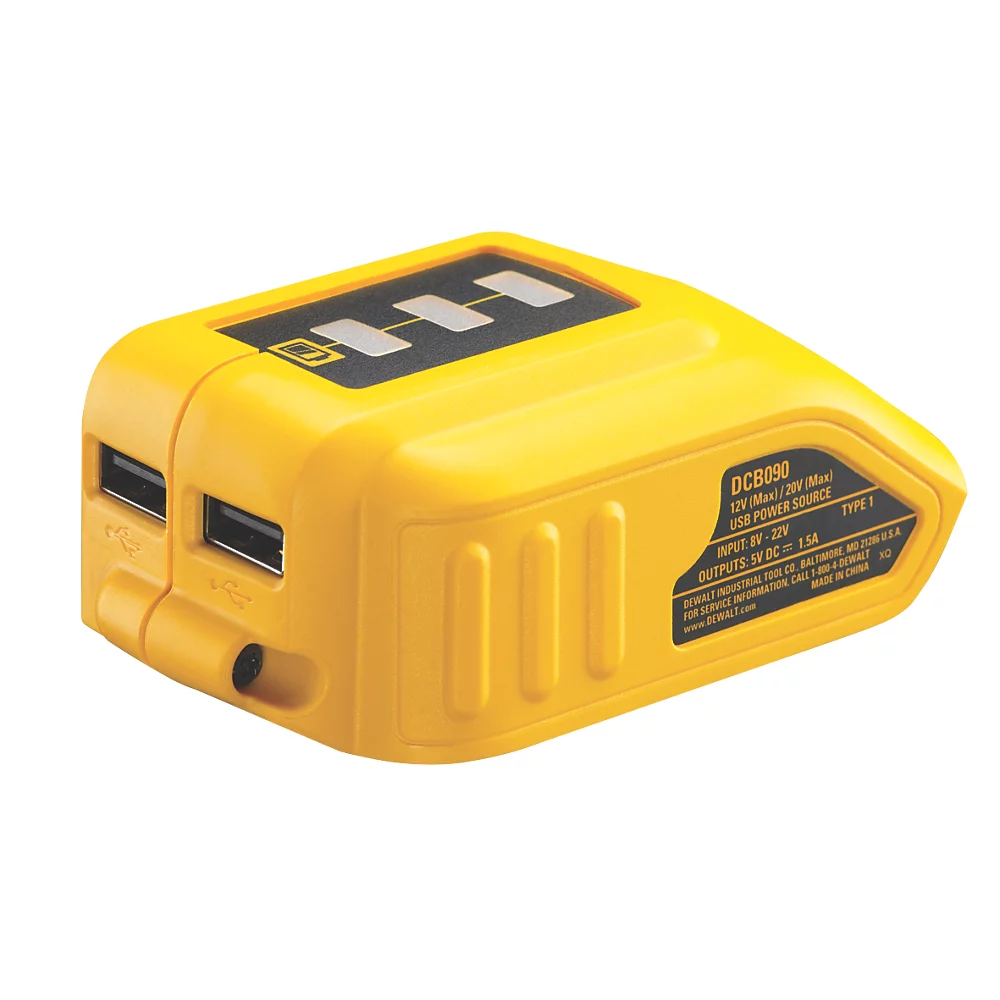 Adaptateur De Charge Par USB Pour Batterie DeWalt XR DCB090-XJ 5 Adaptateur De Charge Par USB Pour Batterie DeWalt XR DCB090-XJ – Image 3