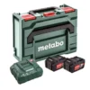 Ensemble De 2 batteries Et Chargeur Metabo 18V 4,0Ah Li-ion CAS -Accueil-Outils ae235 613