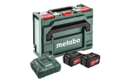 Ensemble De 2 batteries Et Chargeur Metabo 18V 4,0Ah Li-ion CAS
