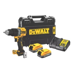 Kit Perceuse Visseuse à Percussion Sans Fil Et Brushless DeWalt DCD805E2T-QW 18V 2 X 1,7Ah Li-ion PowerStack